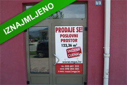 Poslovni prostor PP-1B u Splitskoj ulici u Metkoviću - 123,36 m2